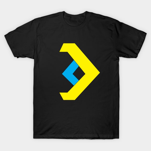 Blue and Yellow T-Shirt by SeguGFX